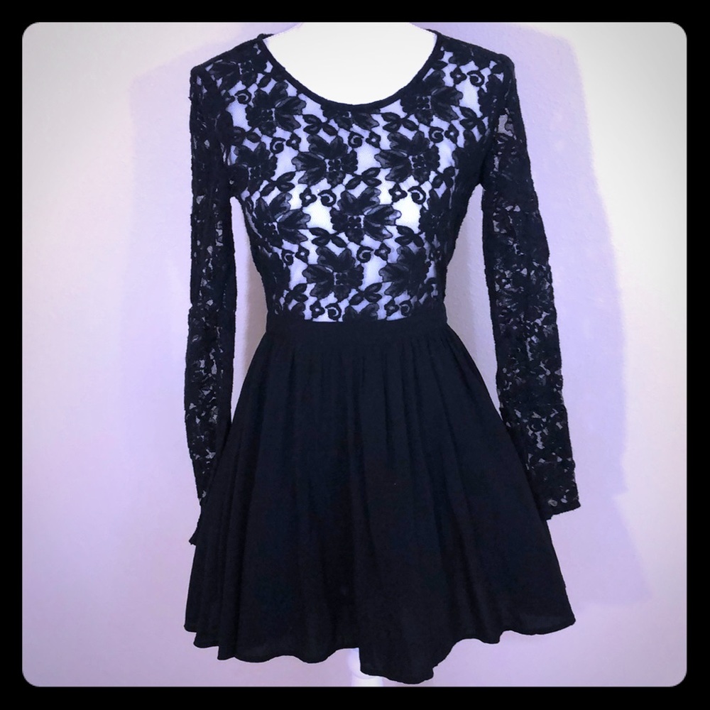 Stylestalker embroidered LBD lacey detail